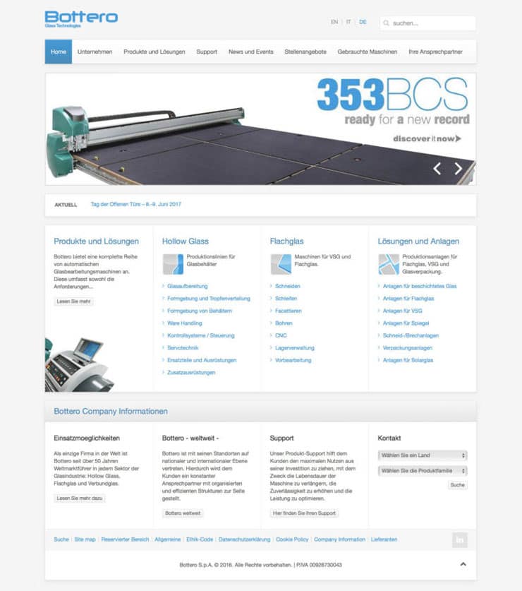 Bottero Glas Technologie