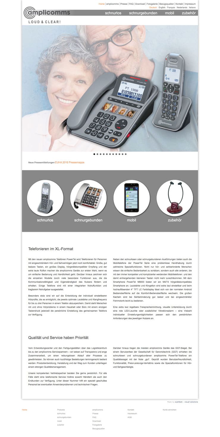 amplicomms, Die starke Marke von Audioline