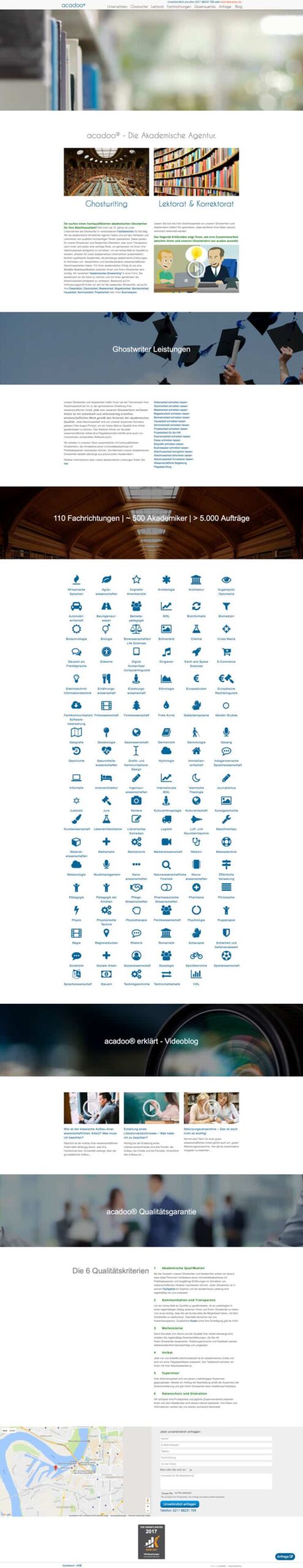 acadoo, Die Akadem. Agentur