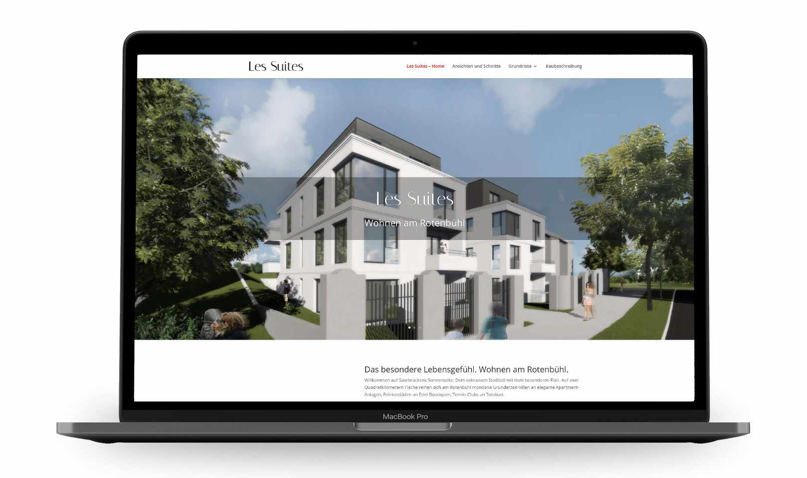 Webdesign Architektur Immobilien - Les Suites, Vrakela & Frey